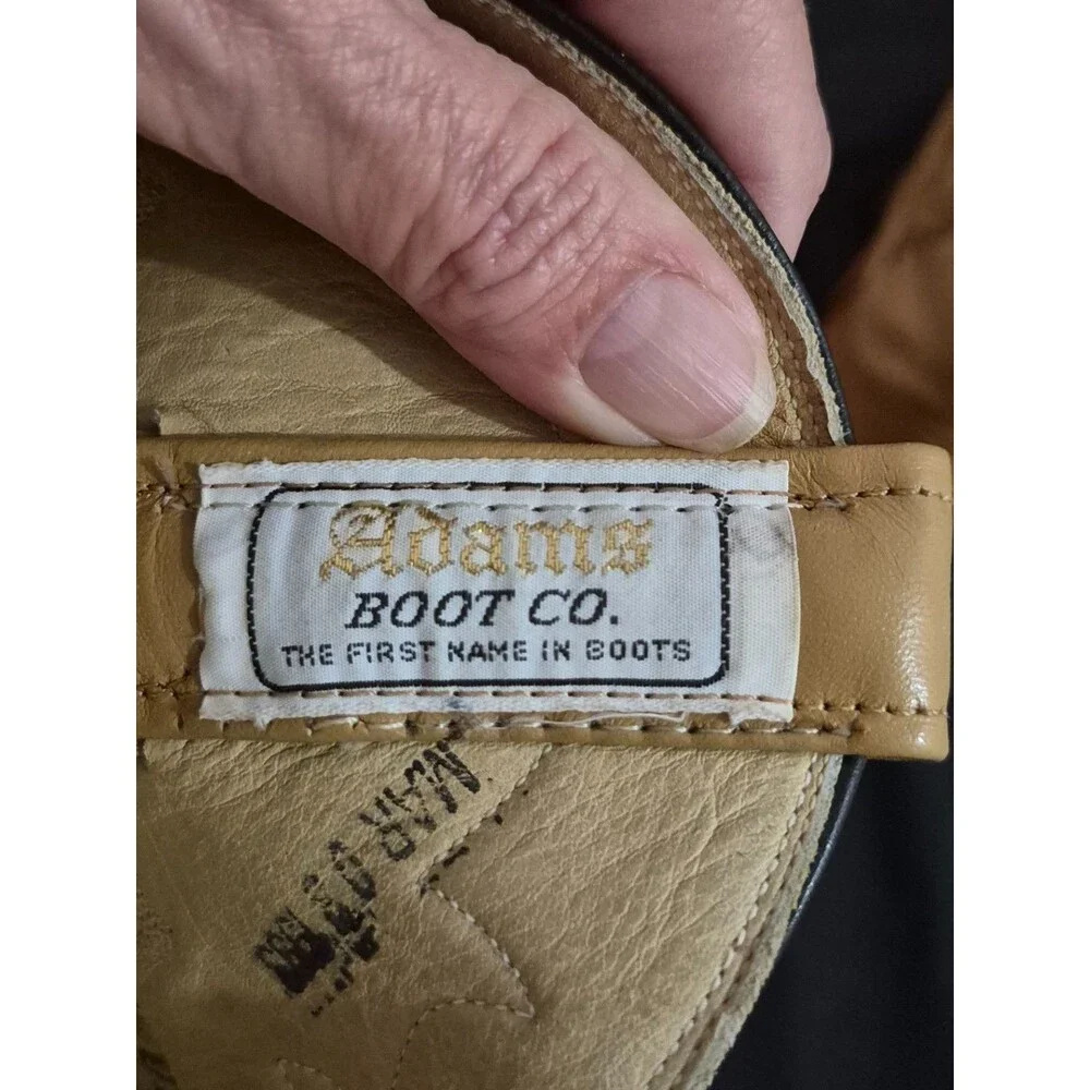 Vintage 1993 Adams Boots Women's Size 6 Leather & Ostrich